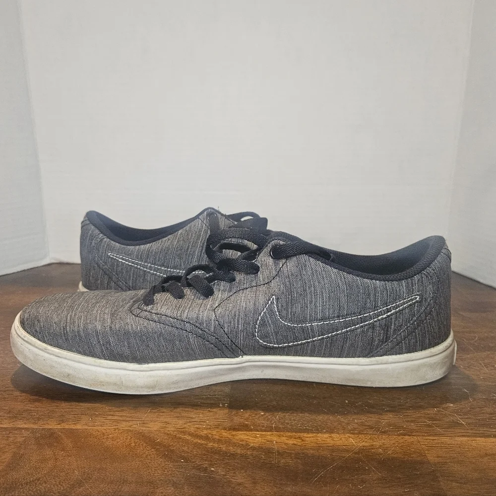 Size 12 - Nike SB Check Solarsoft Canvas Black White